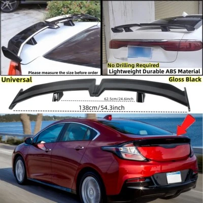 Fits 2016-2019 Chevrolet Volt  " PRO Style " Trunk Lid Spoiler Wing Universal Foto 1 de 4