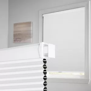 Blackout Honeycomb Blinds For Window Cordless Cellular Shade 27"W X 64"H, White - Picture 1 of 8