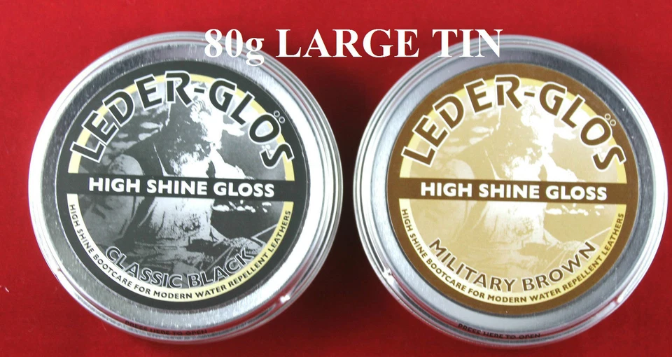 LEDER GLOS Altberg Stiefel Leder glänzend braun schwarz Stiefelpolitur 40g/80g