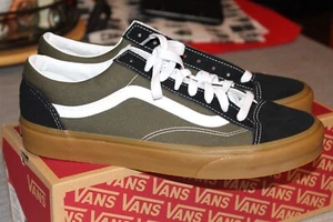 Neu Vans Stil 36 zweifarbig schwarz/gummi Schuhe Herren Größe 10-Neu mit Karton - Bild 1 von 9
