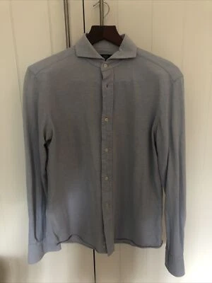 Men’s Boggi Milano Polo Shirt Pattern Italian Style Cotton Cutaway Collar Medium - Image 1 of 2