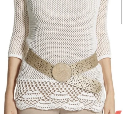 Chicos La Luna 3英寸穿孔皮带带圆形石扣 — 第 1/4 张图片