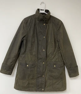 Damen-Steppjacke Einzelhandel Squire Wachs wasserdicht Country olivbraun UK 14 - Bild 1 von 22