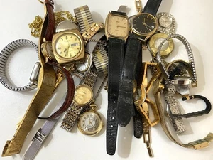 Job Lot Vintage Gents Mens Ladies Wrist Watches Spares Repair Mechanical Quartz - Picture 1 of 19
