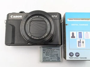 Cámara compacta MInt Canon PowerShot G7 X Mark II 20,1 MP - negra con batería y413 - Imagen 1 de 24
