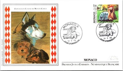 Monaco SC# 1676 FDC 1989 Monte Carlo Dog Show - A02865 - Image 1 of 2