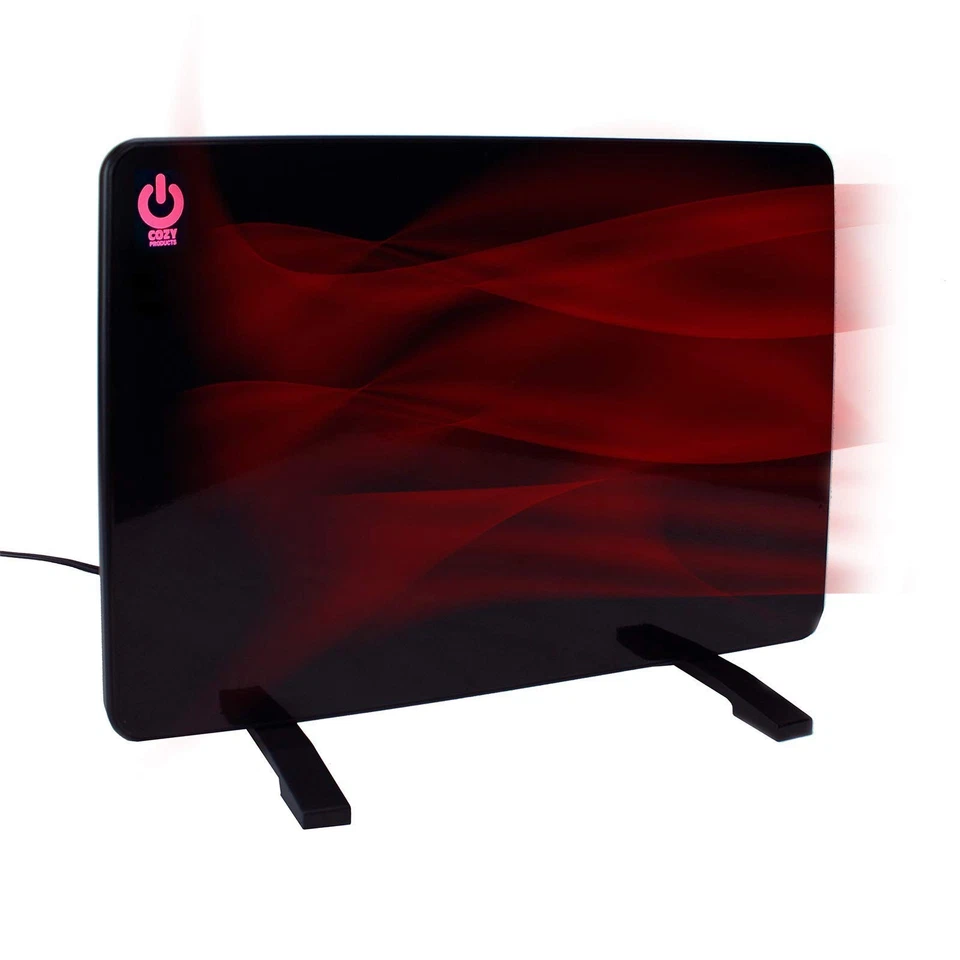 Cozy Products CL-2 Legs Flat Panel Space Heater Office Desk 200w Black