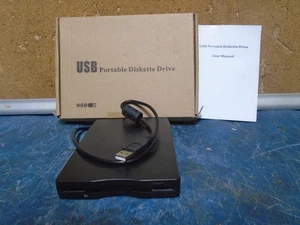 USB Portable Diskette Drive Black 19308801-19 - Picture 1 of 2