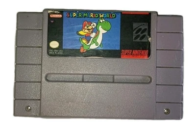 Super Mario World (SNES, 1991) Super Nintendo Video Game Cart Only - Image 1 of 4