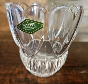 Shannon Lead Crystal Heart Vase Valentines Sweetheart Candy / Nut Bowl - Picture 1 of 7