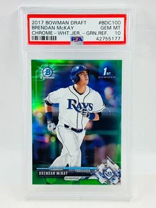 Bowman Chrome Draft 2017 Brendan McKay 1st Green #59/99 PSA 10 - Imagen 1 de 2