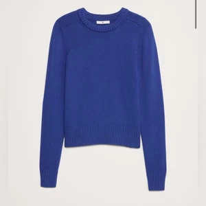 Banana Republic Silk Cotton Crewneck Sweater Knit XS Blue NWT 2024 - Picture 1 of 15