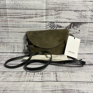 NWT Prune Mini Vienna Green Suede Crossbody w/ Damaged Bag - Picture 1 of 6