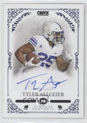 2022 Onyx Vintage Blue Signatures Tyler Allgeier #VATA Rookie Auto RC - Image 1 of 2