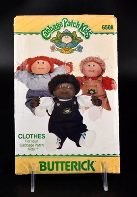 Camisa Mono Jersey Cabbage Patch Kids Butterick Pattern #6508 SIN CORTAR 1984 Foto 1 de 3