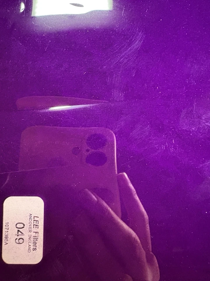 Lee Filters 049 Medium Purple Lighting Gel Sheet - Image 1 of 1