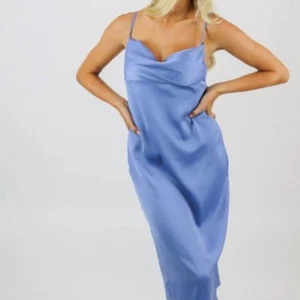 WeWoreWhat Size 2 Women's Slate Blue Cowl Midi Dress Silky Chic Classic - Picture 1 of 16