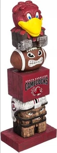 Statua NCAA South Carolina Gamecocks 16" Team Tiki Totem Interno Esterno Giardino - Foto 1 di 2