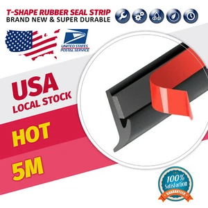 5M Car Windshield Rear Window Roof Seal Noise Insulation Rubber Strip Sticker - Picture 1 of 14