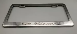 Marco de matrícula Cadillac de acero inoxidable con grabado láser - Imagen 1 de 2