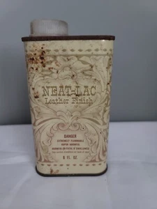 Vintage GEPFLEGTE LEDEROPTIK BEHÄLTERDOSE schöne Grafik - Bild 1 von 15