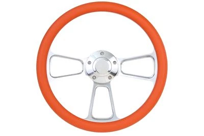 Nuevo Volante Billet Aluminio 14" Naranja con Adaptador y Bocina para Barcos Marina Foto 1 de 2