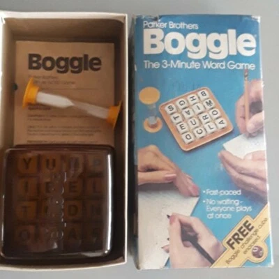 Boggle Word Game w/Boggle Challenge Cube Parker Brothers Vintage 1983 No. 0933 - Image 1 of 4