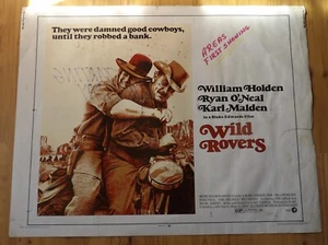 MGM 1971 Blake Edwards film Wild Rovers poster plus 4 more - Picture 1 of 9