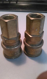 HANSEN SERIES 100 QUICK COUPLER X 1/4" FEMALE NPT, LOT OF 2 - Picture 1 of 5