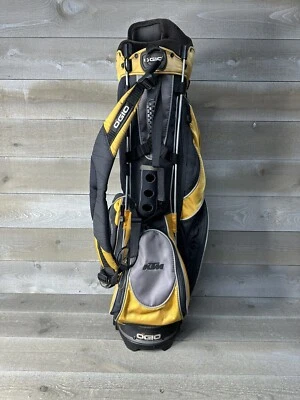 Bolsa de pie de golf OGIO sistema de gestión de palos de madera 8 vías negro gris amarillo Foto 1 de 4