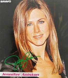 JENNIFER ANISTON - Autogrammkarte 10x10cm - Foto Clipping Fan Sammlung Autograph - Picture 1 of 1