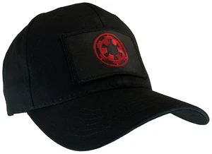 Star Wars Sombrero Imperial Gorra Bola Negra Algodón Estructurado Rojo y Negro Emblema - Imagen 1 de 4