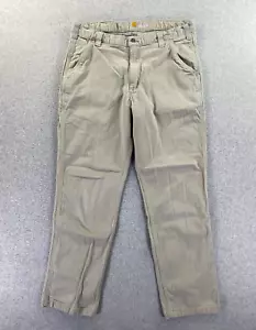 Pantalone Carhartt uomo vestibilità 34x30 falegname vestibilità rilassata kaki abbigliamento da lavoro casual - Foto 1 di 10