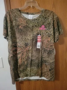Mossy Oak ladies Missy 2XL short sleeve T-shirt NEW camouflage girls - Picture 1 of 2