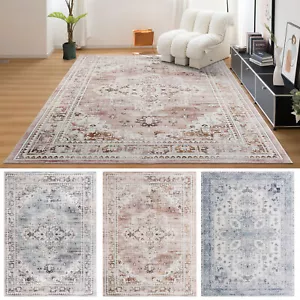 Extra Large Area Rug / Machine Washable Carpet / Beautiful Persian Runner Mat - Picture 1 of 24