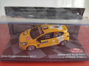 COCHE 1/43, ALTAYA, MODELO RENAULT CLIO R3T MONTECARLO 2017, L. PANZANI. - Imagen 1 de 3