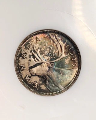 1939 Canada 25 Cents NGC MS66 - Top Pop! - Image 1 of 4