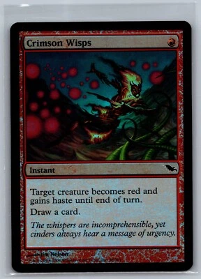 Magic The Gathering Shadowmoor Crimson Wisps #88/301 Foil MTG TCG CCG - Image 1 of 2