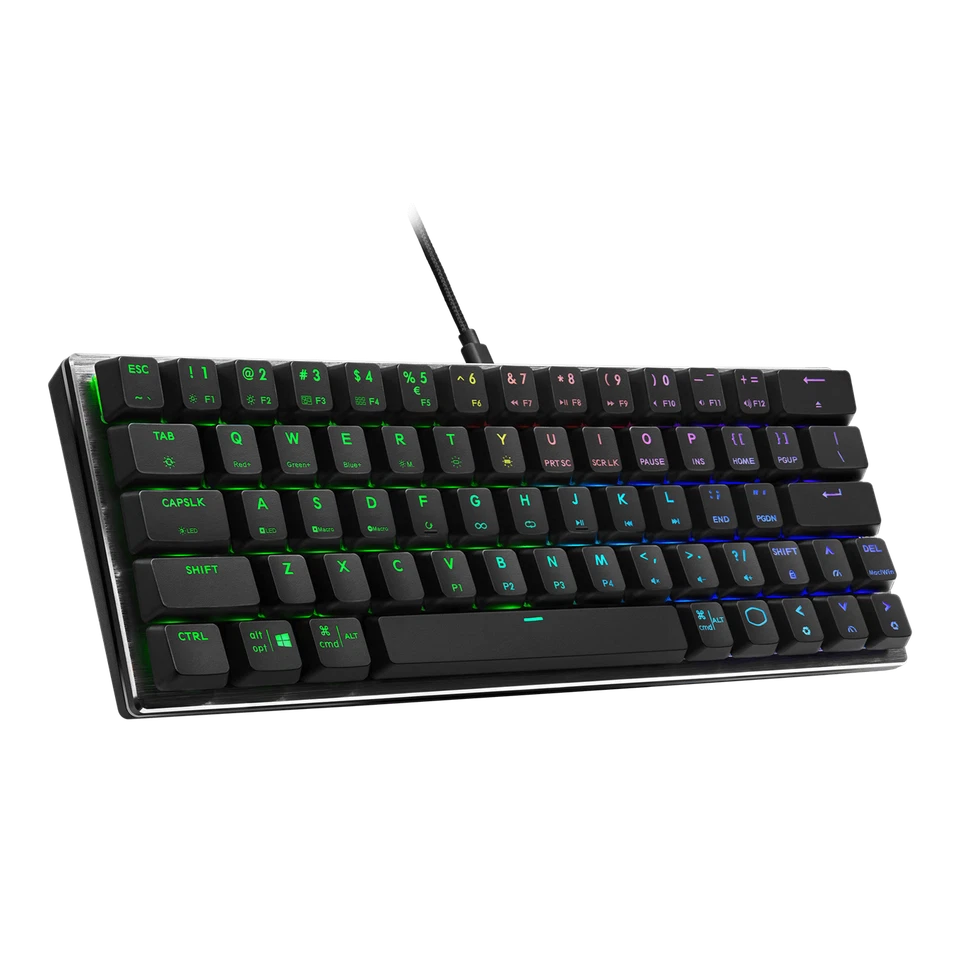 Cooler Master SK620 Black Keyboard RGB LED Low Profile Mechanical Switch Brown - Image 1 of 4