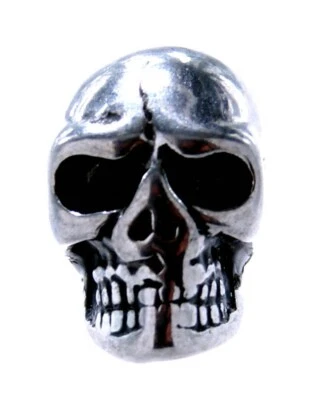 kleine Bartperle Totenkopf Edelstahl Haarperle Lockenperle 4 mm Nr. 1436 - Bild 1 von 4