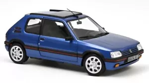 PEUGEOT 205 GTi 1.9 con techo - 1992 - Azul Miami - NOREV 1:18 - Imagen 1 de 6