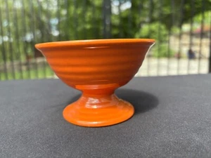 1930's Bauer Pottery Orange Red Ring 2 3/4" Tumbler Very Good Used Condition - Picture 1 of 10