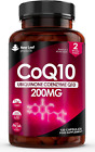 Coq10 Supplement 200Mg - Co Enzyme CQ10 120 Vegan Capsules 100% Pure and Natural