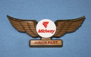 Alas de plástico para piloto junior Midway Airlines - Imagen 1 de 4