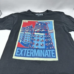 Dr. Who & The Daleks Exterminate Graphic T-Shirt Herren Gr. M Schwarz Crew Nec - Bild 1 von 7