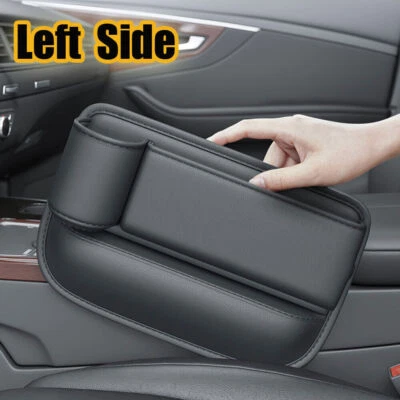 1x Car Seat Gap Filler Phone Holder Storage Bag Organizer Box Accessories Black Foto 1 de 4