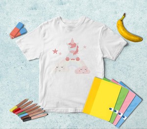Rainbow Unicorn T-shirt | Choose Color | Boys Girls Children Toddler TS079