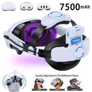 7500mAh Battery VR Head Strap for Meta Quest 3S/Quest 3/Quest 2 Head Strap  - Picture 1 of 11