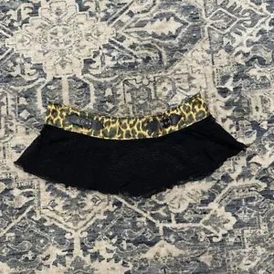 Serious LA Micro Mini Skirt Y2K Grunge Pink Goth Black Womens Large - Picture 1 of 6