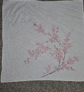 Vintage japanischer Kirschblüten Nylon Schal - Bild 1 von 7